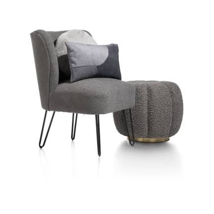 Coco Maison Maud fauteuil Antraciet